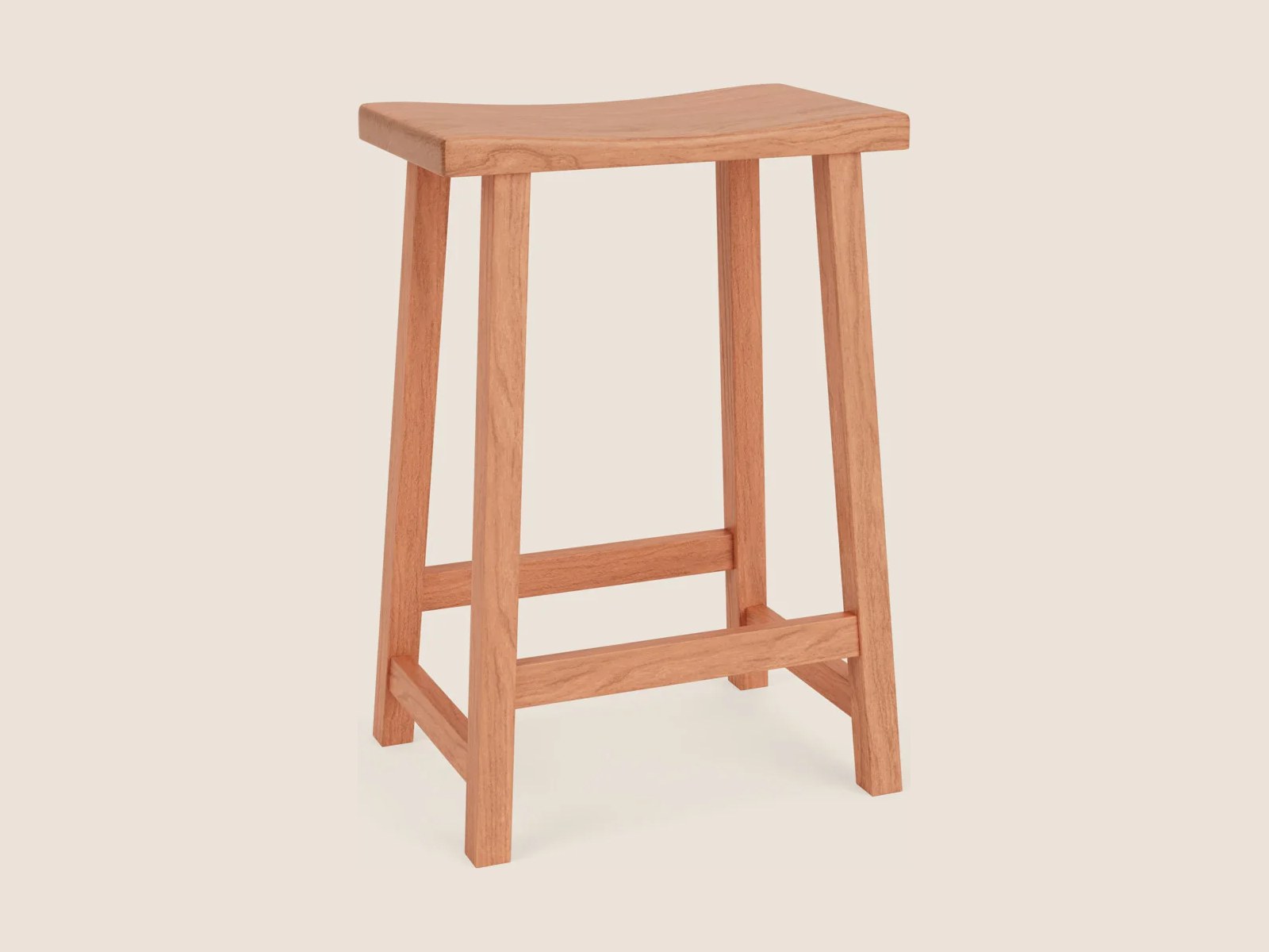 Saddle-Seat Stool handmade by Novelty Woodworks in Novelty, Ohio