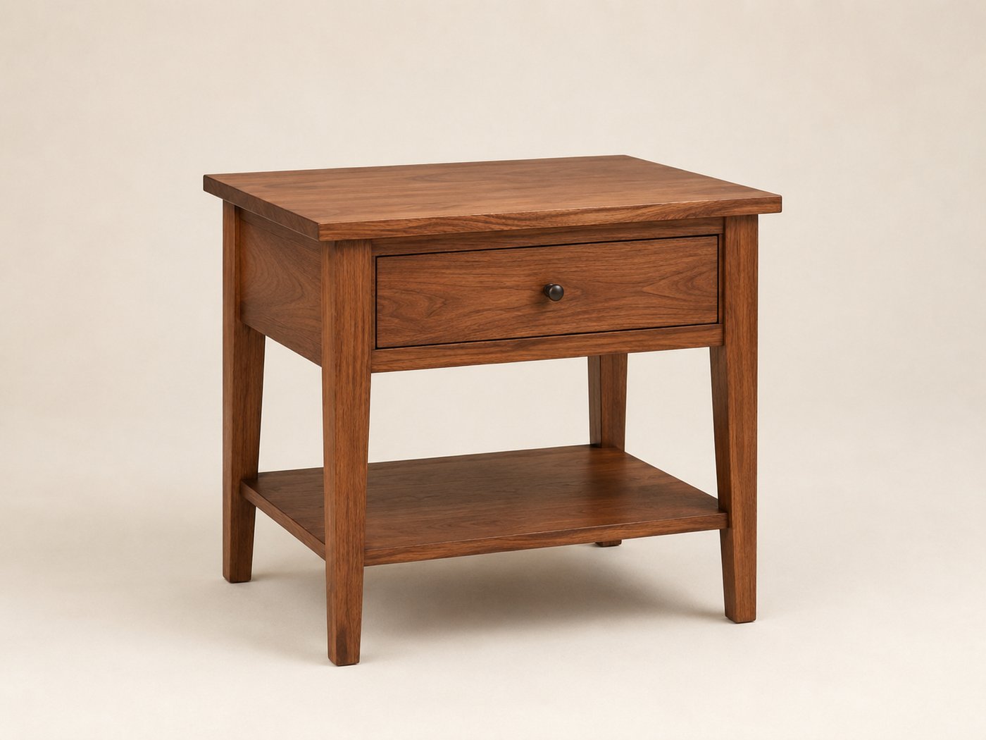Walnut Nightstand handmade by Novelty Woodworks in Novelty, Ohio